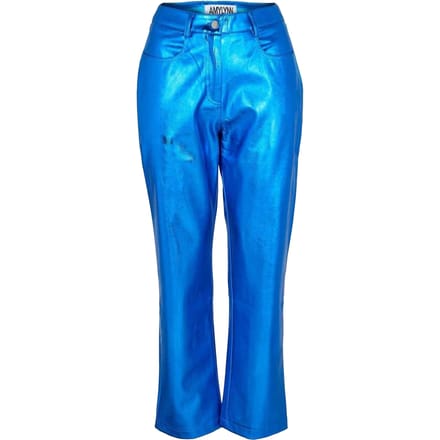 AmyLynn Dames/Dames Metallic Broek (Blauw)