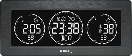 Wereldklok Technoline WT 458 232x99x48mm zwart