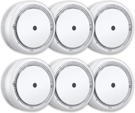 ELRO FS8010 Rookmelder Compact Design 10 Jaar Batterij - Voldoet aan EN 14604 - 6-pack