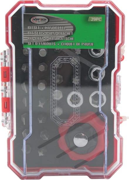 Handratel - Handratelset - Auto - Reparatie - Bitset - Bitjes - 29 Delig