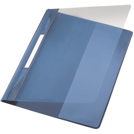 LEITZ Exquisit losbladige ordner, DIN A4 extra breed, PVC, blauw