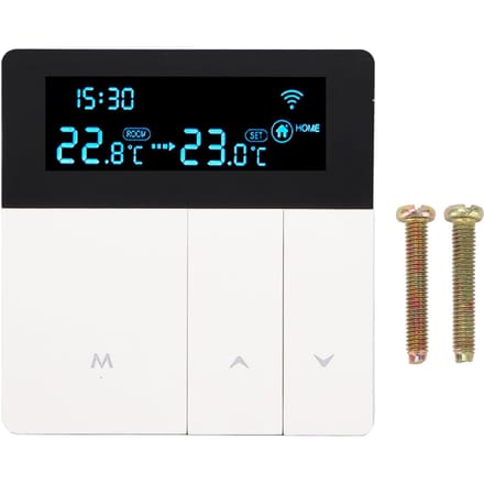 Thermostat Intelligent 3A Écran LCD Couleur Haute Précision Thermostat Programmable Chaudière Chauffage Eau blanc