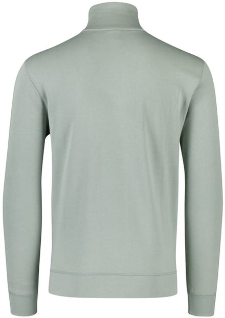 Boss Orange normale fit trui half zip groen