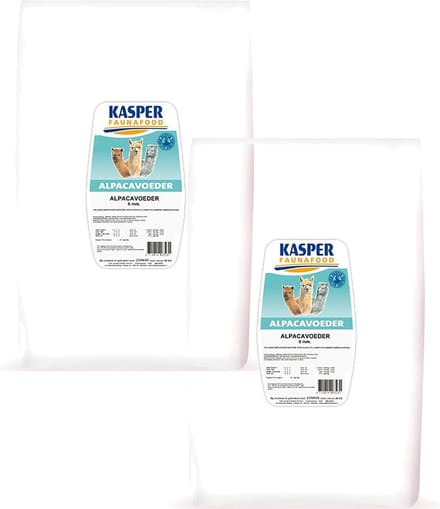 Kasper Faunafood Alpacavoeder - Erfdiervoer - 2 x 20 kg