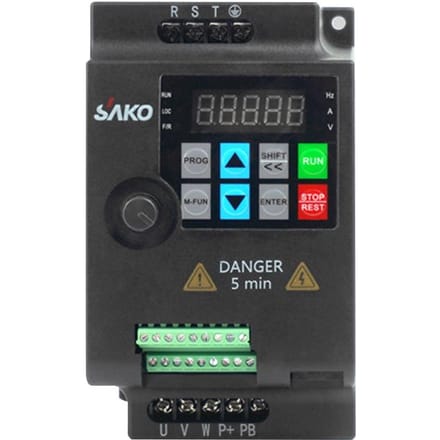 3-fase 380V Vector Inverter VFD variabele frequentieomvormer voor traploze motorsnelheidsregeling 2.2KW veelkleurig
