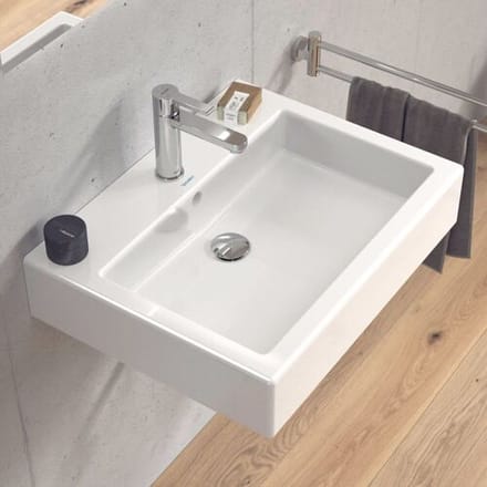 Duravit Vero Wastafel - met kraangat - met overloop - 60x47cm - wit