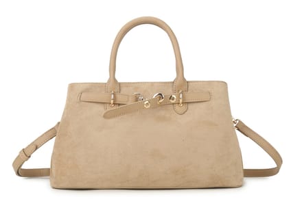 Giuliano kunstlederen suede handtas Nuvia - Dames - Taupe