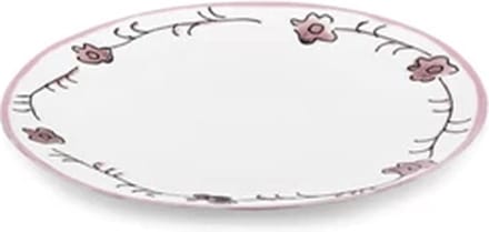 Serax Marni Midnight Flowers Dark Viola plat bord D24cm roze