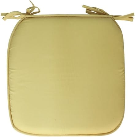 Gerimport Stoelkussen Anna - binnen/buiten - geel - 39 x 39 x 3 cm - polyester