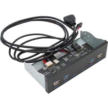 USB3.1 Frontpaneel Header GL3523 Chip Hoge Snelheid 5Gbps 6 Poorten 19PIN naar Type C Frontpaneel voor black
