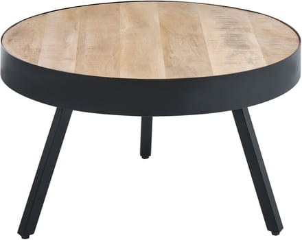 WAKITA - Salontafel - Lichtbruin/Zwart - Mangohout
