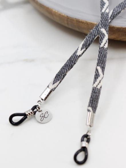 Zonnebrilkoord Mannen - Unisex - Katoen - 72 cm - Lichtgewicht - Grijs | Sunny Cords