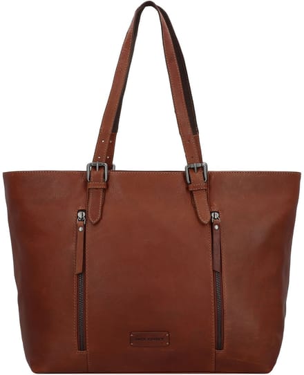 Jack Kinsky Montreal Schoudertas Leer 34 cm - Dames - cognac