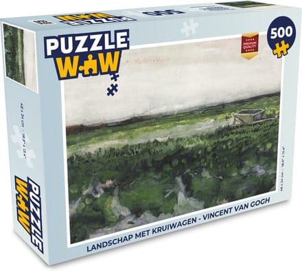 Puzzel Landschap met kruiwagen - Vincent van Gogh - Legpuzzel - Puzzel 500 stukjes