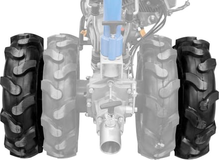 Set dubbele banden met adapter compleet voor motoras