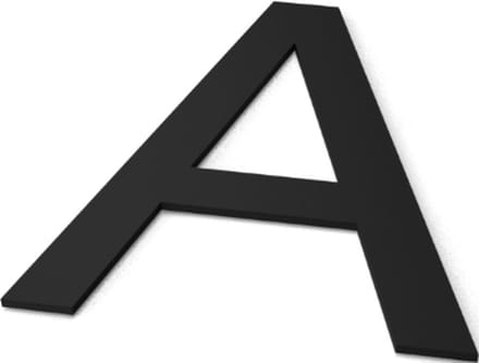 Letter A Model: Huisletter Staal