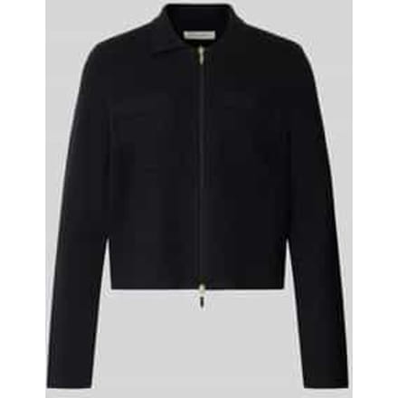 Regular fit gebreid jack van pure viscose