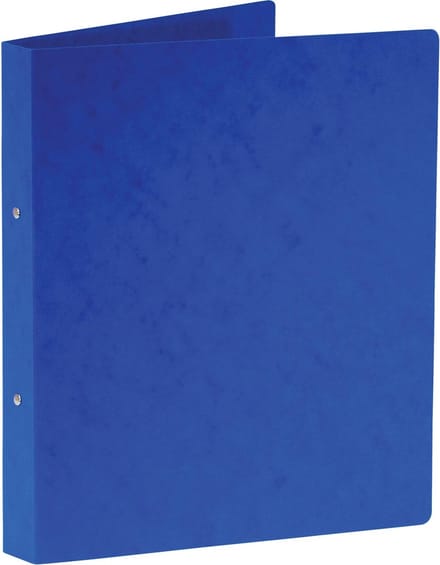 Bronyl ringmap, voor ft A4, uit glanskarton, 2 ringen van 25 mm, blauw 24 stuks
