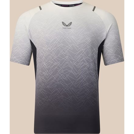 Heren Apex T-shirt Met Geometrische Print - Grijs