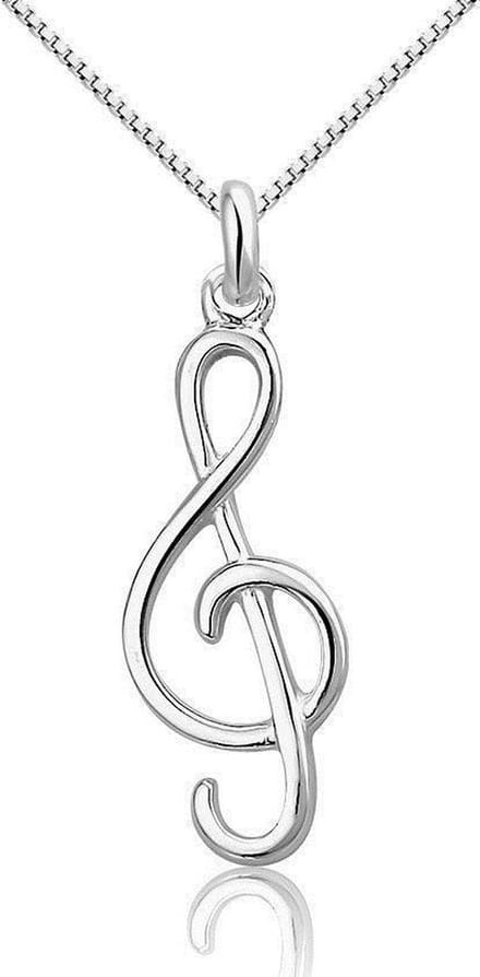 Montebello Ketting Solsleutel - 925 Zilver Gerhodineerd - 10x30mm - 45cm