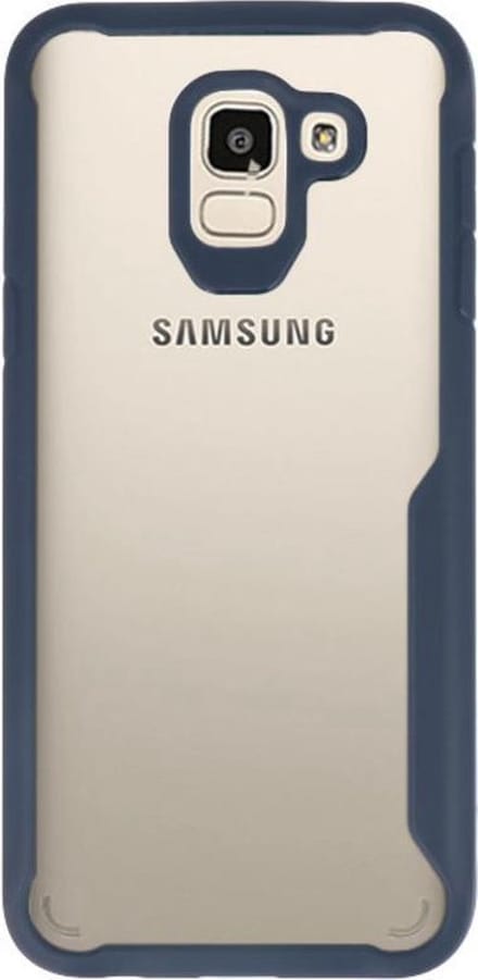 Zwart Focus Transparant Hard Cases Samsung Galaxy J6