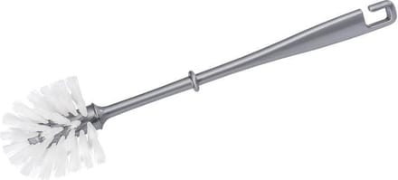 Wenko toiletborstel plastic, grijs handvat met witte kop, 8x36 cm