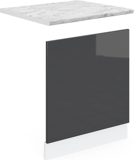 Vicco R-Line Frontpaneel – 60 cm, WB Marmer Antraciet Hoogglans