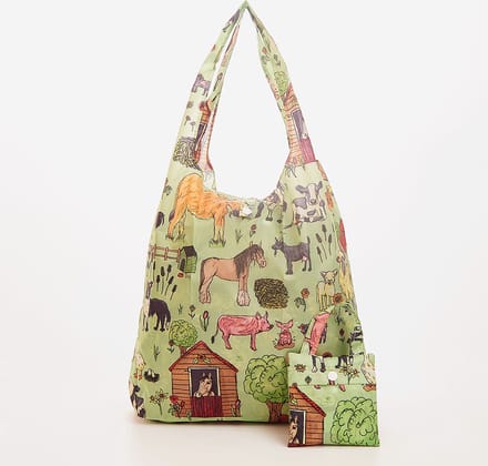Eco Chic - Foldaway Shopper - A38GN - Green - Farmland