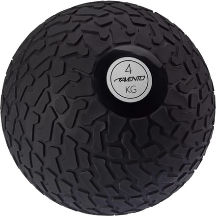 Avento Slam Bal - met Profiel - 4 kg - Zwart/Zilvergrijs
