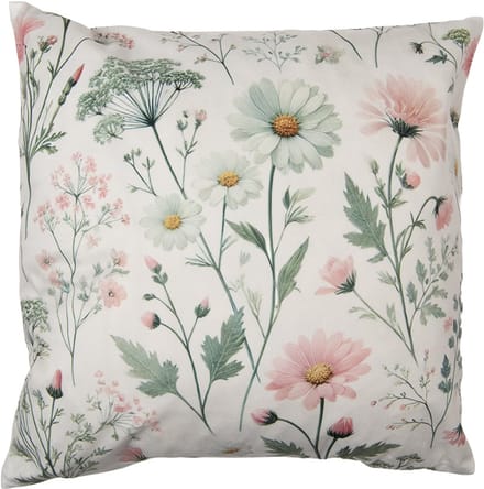 Clayre & Eef Kussenhoes 45x45 cm Beige Polyester