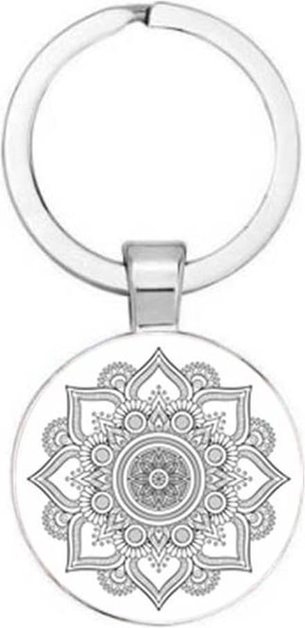 Akyol - mandala Sleutelhanger - Mandala - de echte teken liefhebbers - tekenen - mandala - sleutelhanger - 2,5 x 2,5 CM