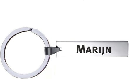 Sleutelhanger Met Naam - Marijn - RVS
