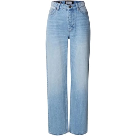 Urban Classics - Mom Jeans Broek rechte pijpen - Taille, 26 inch - Blauw