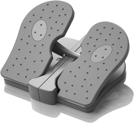 Mini Stepper Trainer - Opvouwbare Voetstepper - Beenoefeningen Thuis - Stille Werking - Compact Ontwerp - Koel Grijs
