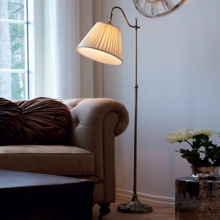 Markslöjd Antieke vloerlamp Charleston oud messing