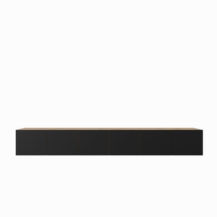 TV-kast Leo 300 (3x100) cm (artisan + zwart)