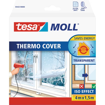 THERMO COVER 05432-00000-01 Isoleerfolie tesamoll Transparant (l x b) 4 m x 1.5 m 1 stuk(s)