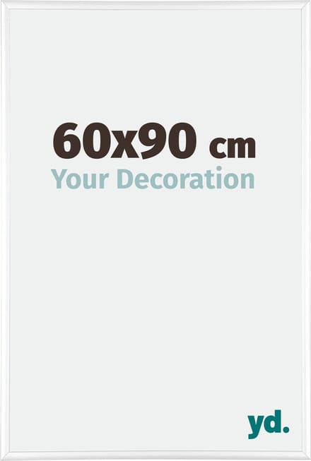 Your Decoration - Fotolijst 60x90 cm - Aluminium - Wit Hoogglans - Kent