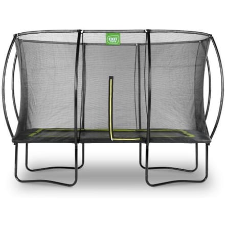 EXIT Silhouette Trampoline 244x366cm - Op Poten - Rechthoekig - Trampoline Buiten - Voor Kinderen - Zwart