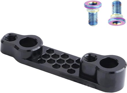 Schijfrem Adapter - Fiets Remonderdeel - Remmen Verbeteren - Aluminium Constructie - 160mm Schijf - Zwart