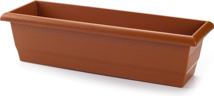 PlasticForte Plantenbak - bruin - rechthoekig - 60 x 20 x 16 cm - bloembak