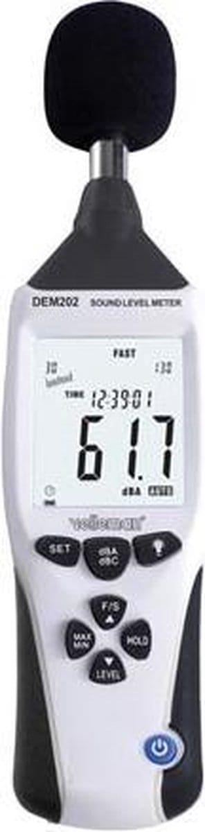 Velleman Professionele geluidsniveaumeter, datalogger, usb-interface, 262144 metingen, windows os