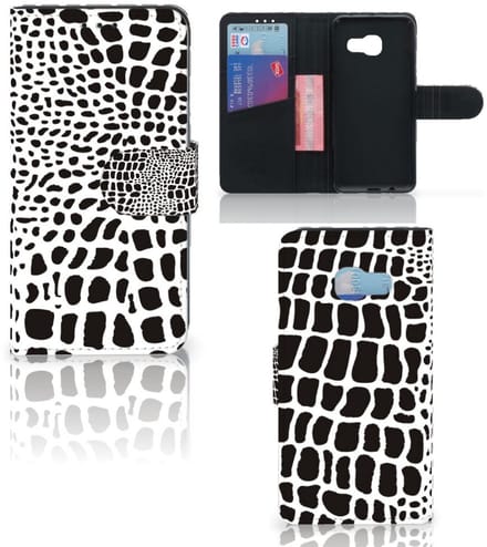 Samsung Galaxy A3 2017 Telefoonhoesje met Pasjes Slangenprint