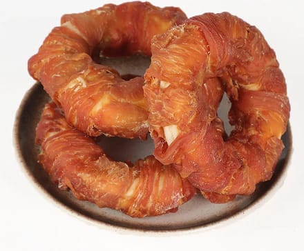Oswalt Kipdonut - Gepofte ring met kip - 10 Stuks - 12,5 CM - Hondensnack