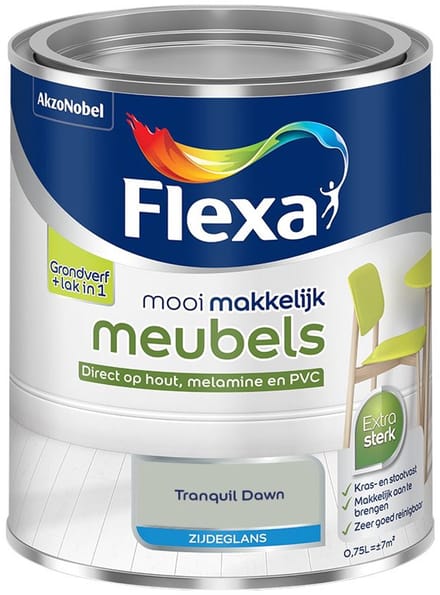 Flexa - Mooi Makkelijk Meubels Zijdeglans - Tranquil Dawn - Mengverf - 750 Ml