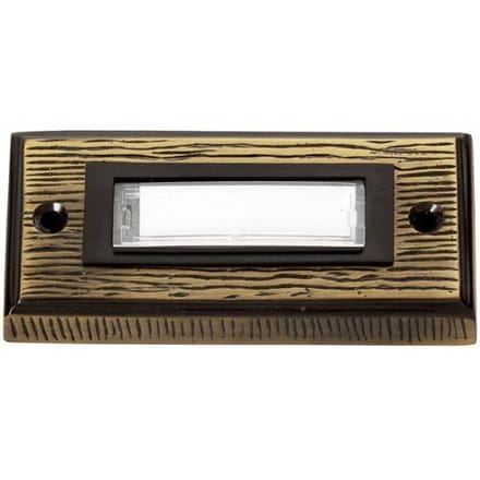 Heidemann 70301 Belplaat Met naambord 1-voudig Brons 24 V/1 A