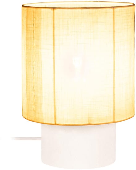 Lucide TISSAJA - Tafellamp - Ø 20 cm - 1xE14 - Wit - Essential