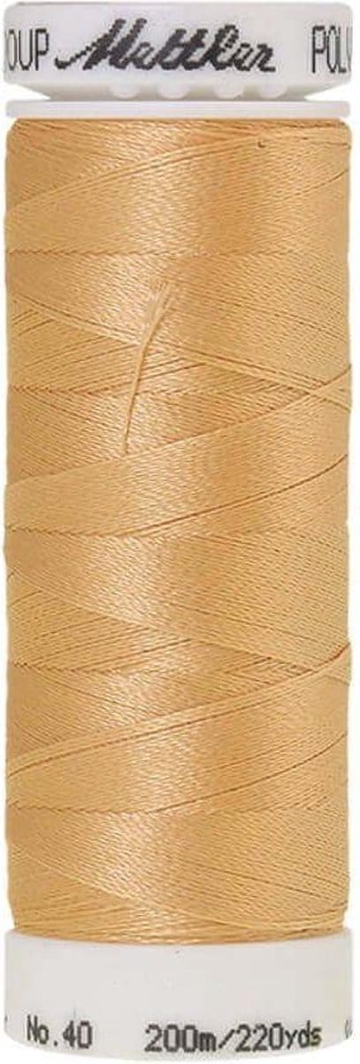 AMANN POLYSHEEN NAAI-BORDUURGAREN, COL-1140 BRUIN-GEEL, 200M, PER STUK.