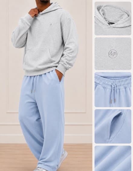OVERSIZED TRACKSUIT CLOUD BLUE M