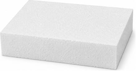 Piepschuim vormen - rechthoek - 1x - 15 x 20 x 4 cm - styropor hobby / DIY vorm - basis knutselfiguren